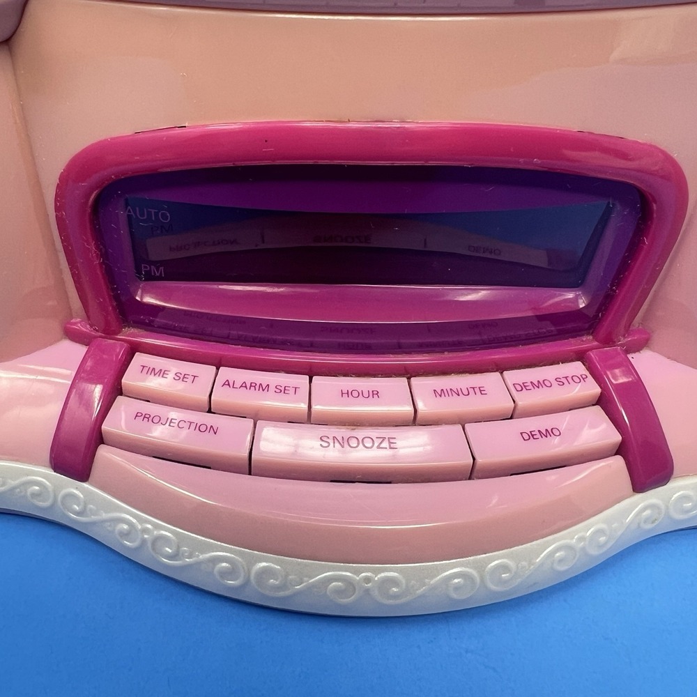 Disney Princess Castle Pink Alarm Clock Radio AM FM Music Kids Room Decor Tested - Picture 13 of 16